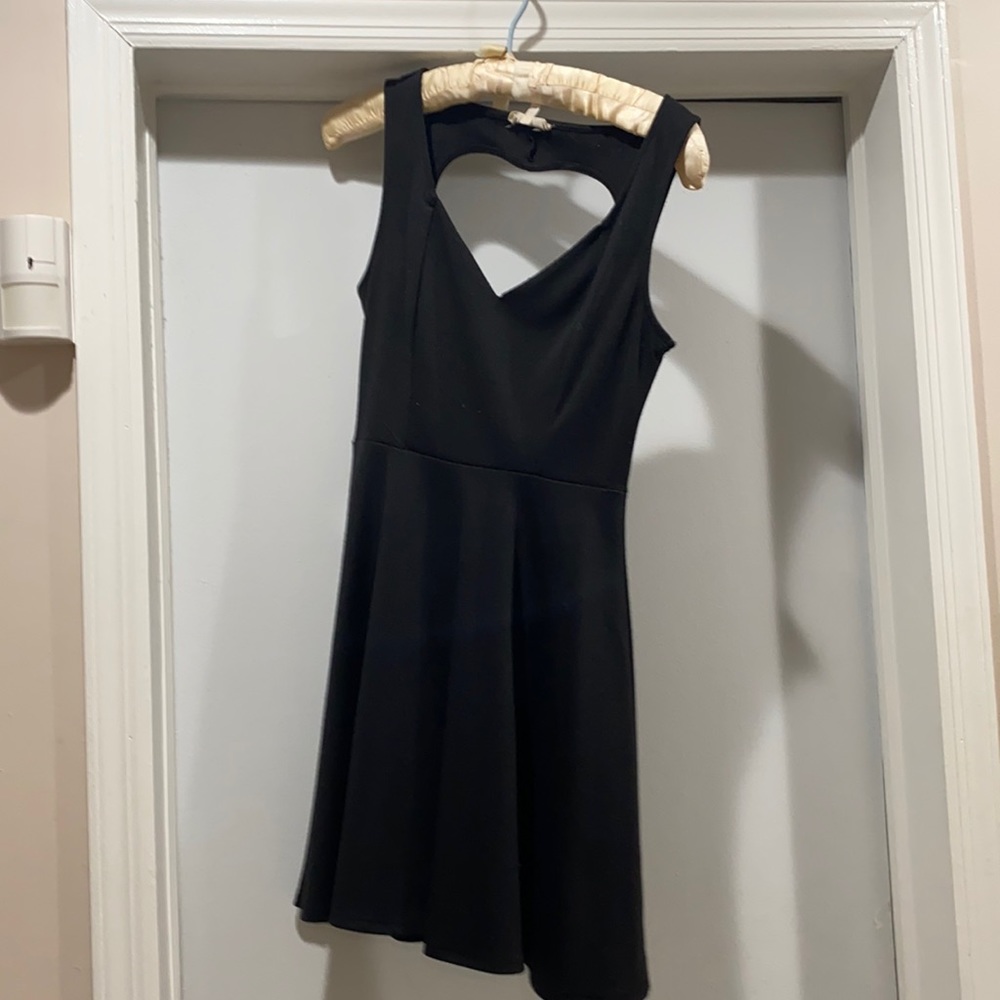Kirra Black Dress with Heart Cutout on back. Size M.